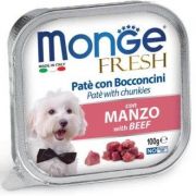 MONGE Fresh Консервы для собак с говядиной, ламистер 100гр
