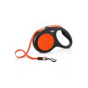 FLEXI New Neon S Tape Рулетка-ремень светоотражающая для собак до 15кг, 5м