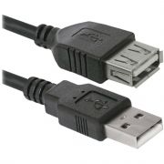 Кабель удлинительный Defender  USB02-06 USB2.0   A  microUSB B 1,8 м белый 87456
