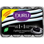 Мыло DURU (4*90)/1+1 крем/Активированный уголь