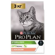 Pro Plan для стерилизованных кошек и кастрированных котов, лосось