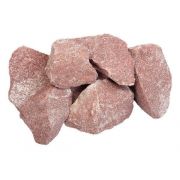 Камни для печей Малиновый кварцит колотый Крупный (70-120 мм) 20 кг