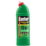Чистящее средство для сантехники Sanfor «Universal 10в 1. Лимонная свежесть», гель с хлором, 1л