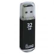 Память USB2.0 Flash 32 GB, SMARTBUY V-Cut, металлический корпус, черный, SB32GBVC-K