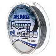 Шнур Akara Power Action X-4 Grey 100 м 0,12