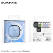 BT TWS Гарнитура BOROFONE BW-29 White + Blue Case