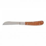 Нож садовый, 173 мм, складной, прямое лезвие, деревянная рукоятка  (PALISAD)