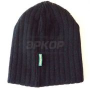 Шапка зима NordKapp Hat Black вязаная двухслойная (х1)