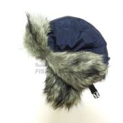 Шапка-ушанка зима Extreal Тикси мех канадский волк ткань плащевая Tasman PU Milky XL (х1)