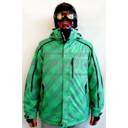 Куртка горнолыжная WHS муж клетка зелёная (х5)