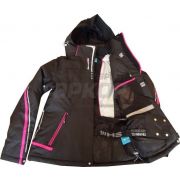 Куртка горнолыжная WHS жен чёрная розовый кант (х5)