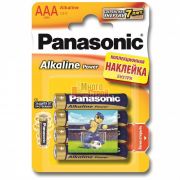 Батарейка Тип «ААА» Panasonic Alkaline LR 03 4шт/бл