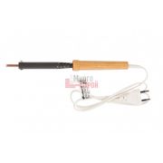 Электрический паяльник Сибртех ЭПСН-03-40/220 91302 с деревянной ручкой используется для пайки элект