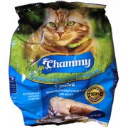 Корм полнорационный сухой для кошек «Chammy» с рыбой  350 гр в п/п