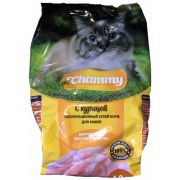 Корм полнорационный сухой для кошек «Chammy» с  курицей 1,9 кг в п/п