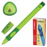 Ручка шар.  Stabilo Left Right, с грипом  .для левшей, корп. зеленый, 0.8/0.4 синяя (50)