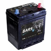 Аккумулятор BARS Asia 6СТ-42 оп тонкие выводы