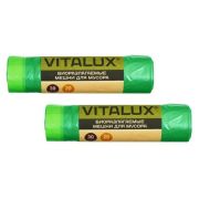 Мешок для мусора 30л(20шт) рулон VitAlux биоразлагающие/1268//