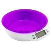 Весы кухонные электронные(фиолетовые), макс. вес 5кг, цена деления 1гр. питание CR2032,  IR-7117