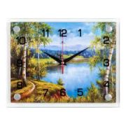 2026-412 (10) Часы настенные «Лесное озеро» 20х26см