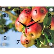2026-669/699 (10) Часы настенные «Яблочки на ветке» 20х26см