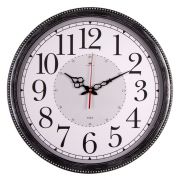 4844-007 Часы настенные круг d=49,5см, корпус черный с серебром «Классика» «Рубин» (5)