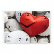 2535-1217 (10) Часы настенные «Сердце на камнях» 25х35х5см
