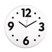 2626-006 (10)  Часы настенные из металла, d=27 см, белый «Классика»