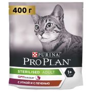 Pro Plan для стерилизованных кошек и кастрированных котов, с высоким содержанием утки и с печенью