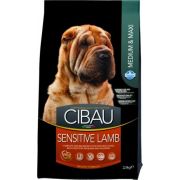 Cibau для взрослых собак средних/крупных пород с чувствительным пищеварением , ягненок