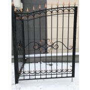 Ворота кованые «Классика узорчатая 2» металлические арочные