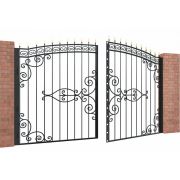 Ворота кованые «Модерн» металлические арочные
