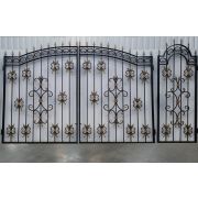 Ворота кованые «Сантана» металлические арочные