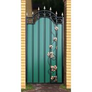 Ворота кованые «Лоза» металлические арочные