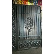 Ворота кованые «Русь Узорные 2» металлические прямые