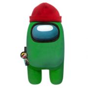 Among us Плюшевая игрушка зеленая с шапочкой 30 см, 10543