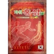 Корейский пластырь с красным женьшенем Power Red Ginseng согревающий
