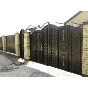 Ворота кованые «Царские» металлические арочные