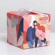 Коробка подарочная складная «LOVE», 12x12x12см 7150130/1/350