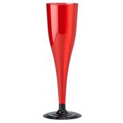 Фужер для шампанского (красный) 180мл, 94*6мм