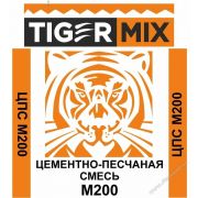 Цементно-песочная смесь М200 Tiger Mix 25кг