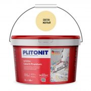 Затирка цементная эластичная Plitonit Colorit Premium светло-желтая 2 кг