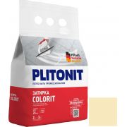 Затирка цементная для швов Plitonit Colorit светло-желтая 2 кг
