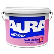 Краска акриловая Aura Interior Golfstrom влагостойкая моющаяся матовая белый 4.5 л