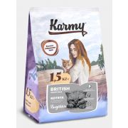 Karmy Киттен Британская Короткошерстная Индейка 1,5 кг (Карми сухой корм д/котят беременных и кормящих кошек)