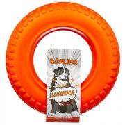 Игрушка «DOGLIKE» д/собак Мега Шина из вспененной резины D35*20*7,3см оранжевый