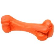 Игрушка «ЗООНИК» д/собак «Кость литая средняя» 15,8 см пластикат Оранжевая 164136-11