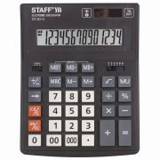 Калькулятор 14 разр. STAFF PLUS настольный STF-333, двойное питание, 200x154 мм
