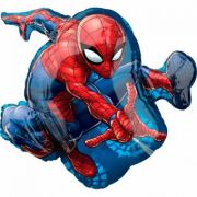 Шар-фигура, фольга, «Человек-Паук в прыжке/ Spider-Man» (AN), 17«/43 см х 29»/73 см