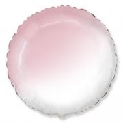 Круг 45 см. Бело-розовый, градиент